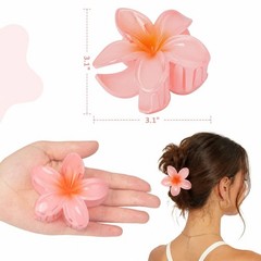 6 Pcs Flower Hair Claw Clips for Women, 1 Count (Pack of 6), Multicolor