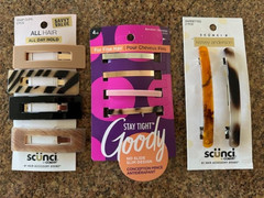 New 10 Piece Set of Hair Clips & Barrettes Scunci Goody All Day Hold Stay Tight