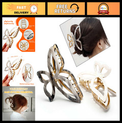 Large Butterfly Hair Claw Clip for Thick Hair – Secure Hold Metal Hair Accessory
