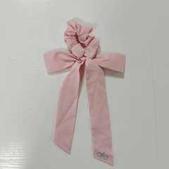 New Yoga Bow Hair Tie Scrunchie Love Knot Ballet Pink/Rose Red OS
