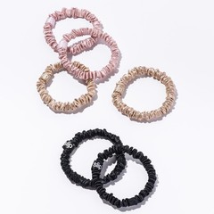 Slip Skinny Silk Scrunchies Set of 6 Mulberry Silk Hair Ties Multi Color