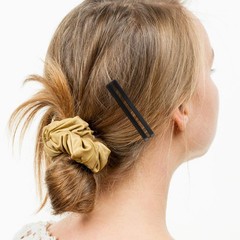 Hotop 30 Pieces Open Center Metal Barrettes Anti-slip Metal Hair Clip for Thin H