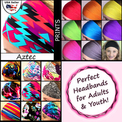 Headband Native Pattern Aztec Workouts Fashion Women Youth [Aztec]