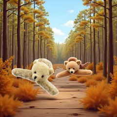 Large Brown Fluffy Plush Bear Hair Claw Clips 1 Count (Pack of 1),