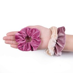 12 Pack Velvet Hair Scrunchies Scrunchy 12 Count (Pack of 1), multi-color