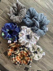 NEW Handmade Scrunchies Regular Size. 3 Pack