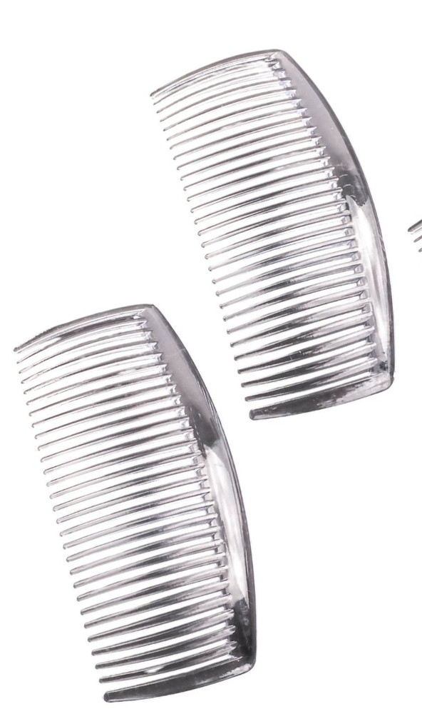 Plain Acrylic Side Hair Comb-Curved Long Large Hair Side Combs For French Twist