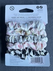 Goody x MacKenzie Childs SATIN SCRUNCHIE 5CT in the Courtly Rosy Check + Pattern