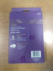 2 OR 3 Pk: Donna Premium Collection Leopard Pattern Deluxe Sleep Cap-XLarge