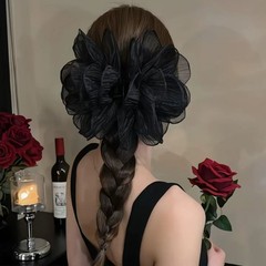 Women’s oversized rose petal hair clip birthday party gift