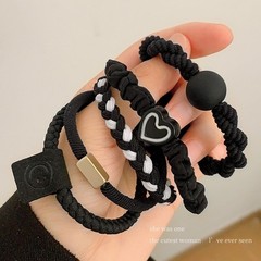 10PCS Women’s Simple Hair Ring Set Hair Accessories High Elasticity Leather Band