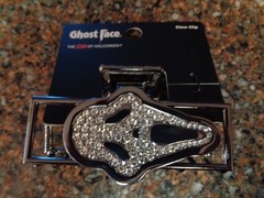 Scream Ghost Face Bling Claw Hair Clip Metal Rhinestone Sparkly Brand New