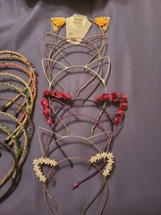 40 Headbands Metal Catears, Plastic Comb, Fabric, Beaded, Jeweled