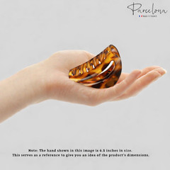 Parcelona French Vrille 2 3/4″ Small Shell Jaw Hair Claw Clip for Women