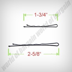 160 pc BOBBY PINS Metal Hairpin Hair Clip Slides Clasp Barrette Glossy Black B07