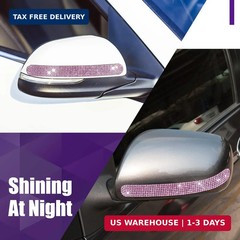 Frienda 10 Pieces Bling Car Accessories for Women Bling Car Door Handle Protecto