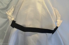 Rare Vintage Antique Ivory Lace Fabric Hair Band Headband