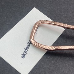 Metal Hair Stick, Hand Textured Copper
