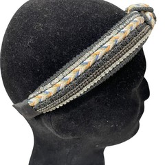 Boho Denim Frayed Headband And Beaded Sequin Hairband Bundle Y2K Baddie NWOT