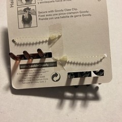 Goody 1.5” Claw Jaw Fashion Clips – 2 Sets Black Brown New 2000 G72 Y1