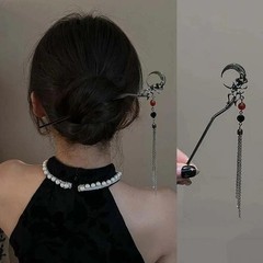 2024 Chinese Style Butterfly Flower Tassel Zinc Alloy Hair Stick for Women