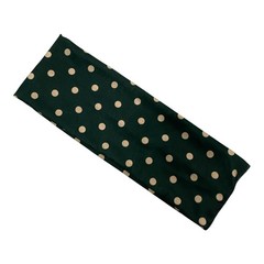 Green Polka Dot Headband for Women Soft Stretch Hair Band