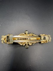 Vintage Mid-Century French Clip , Cristal Scratch