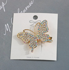 Social BUTTERFLY🦋 Fashion Jewelry IRIDESCENT 🦋 Alligator HAIR CLIP 🔥 NWT