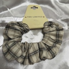Vintage 90s The Limited Women’s Hair Scrunchie Plaid Flannel Elastic Ponytail