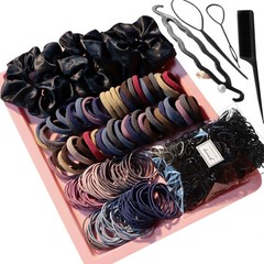 755PCS Hair Accessories for Woman Set Seamless Ponytail Holders