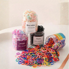 Hair Rubber Bands 500Pcs Small Mini Elastic Braids Plaits Girls Women Kids Set