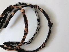 Women Lady Retro Leopard Print Chic Slim Hair Head Band bow Headband Hoop
