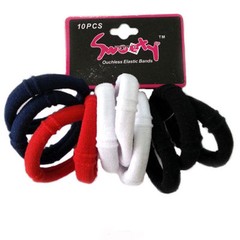 120 PCS Women Girl Elastic Hair Ties Rubber Bands Ponytail Scrunchies [10×12]