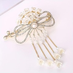 Elegant Hair Claw Clip Rhinestone Hair Barrette for Women Girls Pack of 1