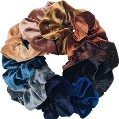 10 Pack Velvet Hair Scrunchies Elastic Hair Ties Ponytail Holders for Women Girl