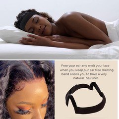 2Pcs Wig Band For Lace Front Ear Cut Free Lace Melting Elastic Band Headband …