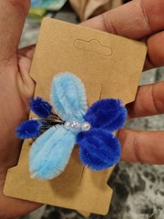 Handmade Beaded Butterfly Alligator Hair Clips-set Of 4