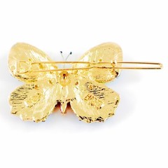 USA BUTTERFLY Hair Clip Hairpin use Swarovski Crystal Elegant Unique Blue B-5