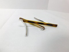2 Goody Stay Tight Vtg Clasp Clip Hair Barrettes 3” USA Mock Tortoise Shell
