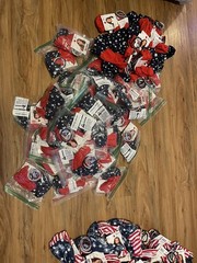 Scunci visor and headband bundle. 210 x patriotic/Americana hair accessories.