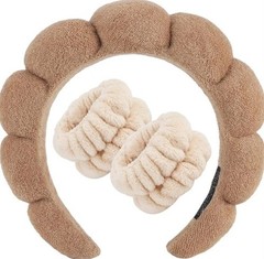 Spa Headband For Washing Face Wristband Set Sponge Makeup Skincare Terry…