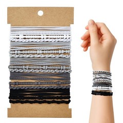 Hair Ties for – 20PCS Elastic No Damage Hair Bands, Braided Bracelet Ponytail…