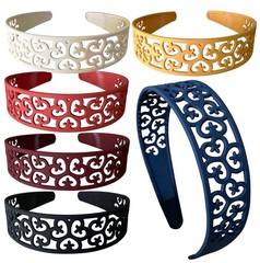 6pcs Wide Headbands for Girls Women 40mm Teeth Plastic Hairbands Flower Hair …