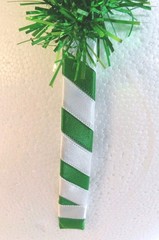 Festive Scrunci Tree Headband Green Tinsel Bouncy Springs Metal Bell Balls