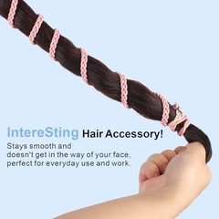 Sport Hair Ties for Women, Elastic for Braided 1 Count (Pack of 3) 3 Multicolor