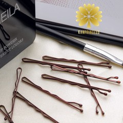 100PCS 2.4Inch Bobby Pins Brown, Pain-Free Bobby Pins for All Hair Types Brown