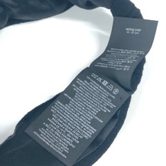 SAINT LAURENT PARIS 682968 headband hair accessories pile hair band cotton Black