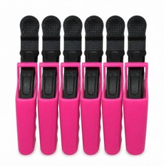 6 Salon Beak Hair Clips Alligator Sectioning Clamps for Styling Blow Dry Curling