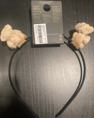 FOREVER 21 Headband Black Color Cute Teddy Bears NEW