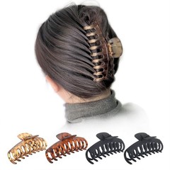 OWIIZI Large Hair Claw Clips for Women 4.3″ 4 Count (Pack of 1), Style 1